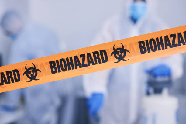 Professional Biohazard Cleanup technician working in McClelland, IA